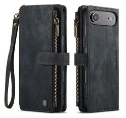 CaseMe C30 Apple iPhone Air Hoesje Pasjeshouder Book Case Zwart afbeelding