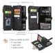 CaseMe C30 Apple iPhone Air Hoesje Pasjeshouder Book Case Zwart afbeelding 3