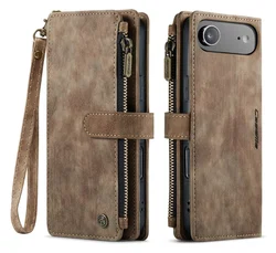 CaseMe C30 Apple iPhone Air Hoesje Pasjeshouder Book Case Bruin afbeelding