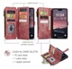 CaseMe C30 Apple iPhone Air Hoesje Pasjeshouder Book Case Rood afbeelding 3