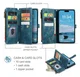 CaseMe C30 Apple iPhone Air Hoesje Pasjeshouder Book Case Blauw afbeelding 3
