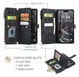 CaseMe C30 Apple iPhone 17 Pro Max Hoesje Pasjeshouder Book Case Zwart afbeelding 3