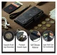 CaseMe C30 Apple iPhone 17 Pro Max Hoesje Pasjeshouder Book Case Zwart afbeelding 8