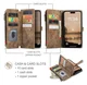 CaseMe C30 Apple iPhone 17 Pro Max Hoesje Pasjeshouder Book Case Bruin afbeelding 3