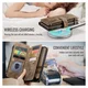 CaseMe C30 Apple iPhone 17 Pro Max Hoesje Pasjeshouder Book Case Bruin afbeelding 7