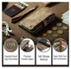 CaseMe C30 Apple iPhone 17 Pro Max Hoesje Pasjeshouder Book Case Bruin afbeelding 8