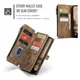 CaseMe C30 Apple iPhone 17 Pro Max Hoesje Pasjeshouder Book Case Bruin afbeelding 9