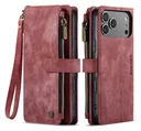 CaseMe C30 Apple iPhone 17 Pro Max Hoesje Pasjeshouder Book Case Rood