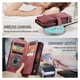 CaseMe C30 Apple iPhone 17 Pro Max Hoesje Pasjeshouder Book Case Rood afbeelding 7