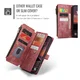 CaseMe C30 Apple iPhone 17 Pro Max Hoesje Pasjeshouder Book Case Rood afbeelding 9