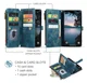 CaseMe C30 Apple iPhone 17 Pro Max Hoesje Pasjeshouder Book Case Blauw afbeelding 3