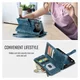 CaseMe C30 Apple iPhone 17 Pro Max Hoesje Pasjeshouder Book Case Blauw afbeelding 5