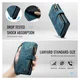 CaseMe C30 Apple iPhone 17 Pro Max Hoesje Pasjeshouder Book Case Blauw afbeelding 6