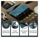CaseMe C30 Apple iPhone 17 Pro Max Hoesje Pasjeshouder Book Case Blauw afbeelding 8