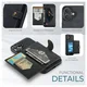 CaseMe JH-01 Apple iPhone 17 Hoesje met Magnetische Kaarthouder Zwart afbeelding 6