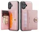 CaseMe JH-01 Apple iPhone 17 Hoesje met Magnetische Kaarthouder Roze