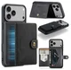 CaseMe JH-01 Apple iPhone 17 Pro Hoesje met Magnetische Kaarthouder Zwart afbeelding 3