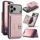 CaseMe JH-01 Apple iPhone 17 Pro Hoesje met Magnetische Kaarthouder Roze afbeelding 10