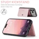 CaseMe JH-01 Apple iPhone 17 Pro Hoesje met Magnetische Kaarthouder Roze afbeelding 7