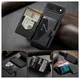 CaseMe JH-01 Apple iPhone Air Hoesje met Magnetische Kaarthouder Zwart afbeelding 2