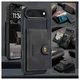 CaseMe JH-01 Apple iPhone Air Hoesje met Magnetische Kaarthouder Zwart afbeelding 11