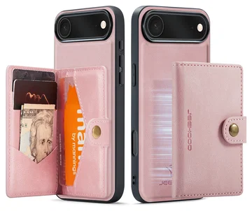 CaseMe JH-01 Apple iPhone Air Hoesje met Magnetische Kaarthouder Roze