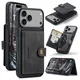 CaseMe JH-01 Apple iPhone 17 Pro Max Hoesje met Magnetische Kaarthouder Zwart afbeelding 12