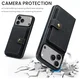 CaseMe JH-01 Apple iPhone 17 Pro Max Hoesje met Magnetische Kaarthouder Zwart afbeelding 6