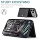 CaseMe JH-01 Apple iPhone 17 Pro Max Hoesje met Magnetische Kaarthouder Zwart afbeelding 7