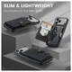 CaseMe JH-01 Apple iPhone 17 Pro Max Hoesje met Magnetische Kaarthouder Zwart afbeelding 8