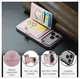 CaseMe JH-01 Apple iPhone 17 Pro Max Hoesje met Magnetische Kaarthouder Roze afbeelding 3