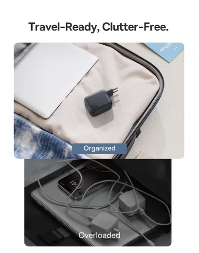 Baseus EnerCore CJ11 67W USB-C Snellader met Ingebouwde USB-C Kabel Zwart afbeelding 8