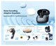 Baseus Bass BP1 Pro Draadloze Bluetooth Oordopjes Noise Cancelling Zwart afbeelding 2