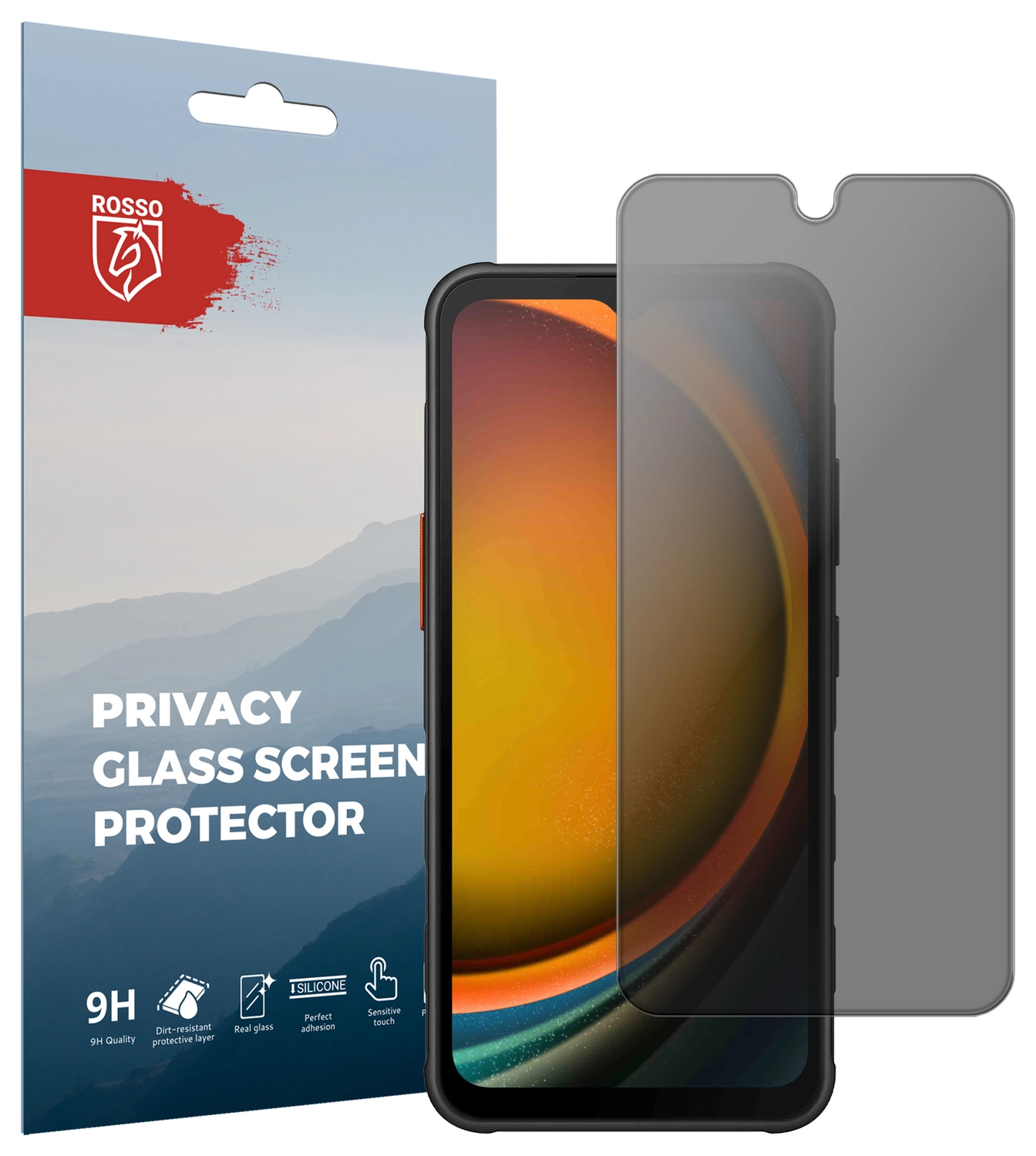 Rosso Samsung Galaxy Xcover 7 Pro 9H Tempered Glass Screen Protector Privacy afbeelding 1