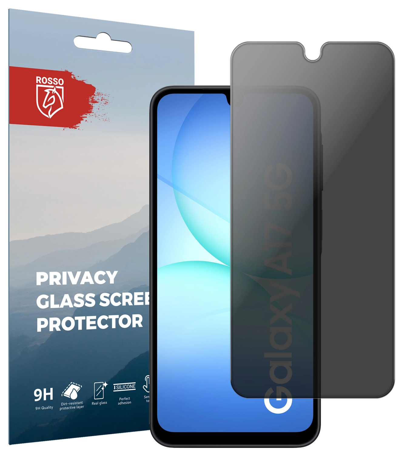 Rosso Samsung Galaxy A17 9H Tempered Glass Screen Protector Privacy afbeelding 1