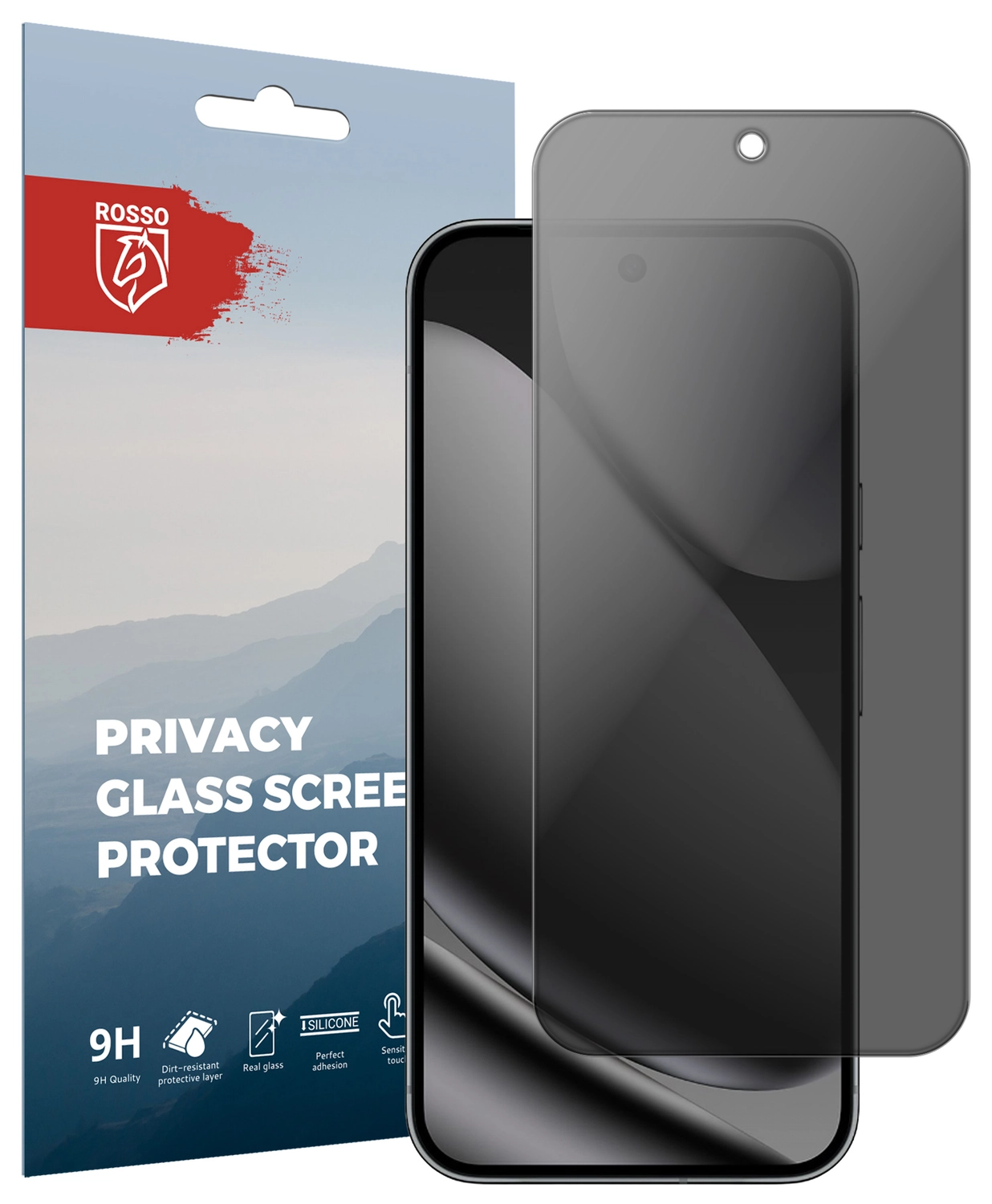 Rosso Google Pixel 10 Pro XL 9H Tempered Glass Screen Protector Privacy afbeelding 1