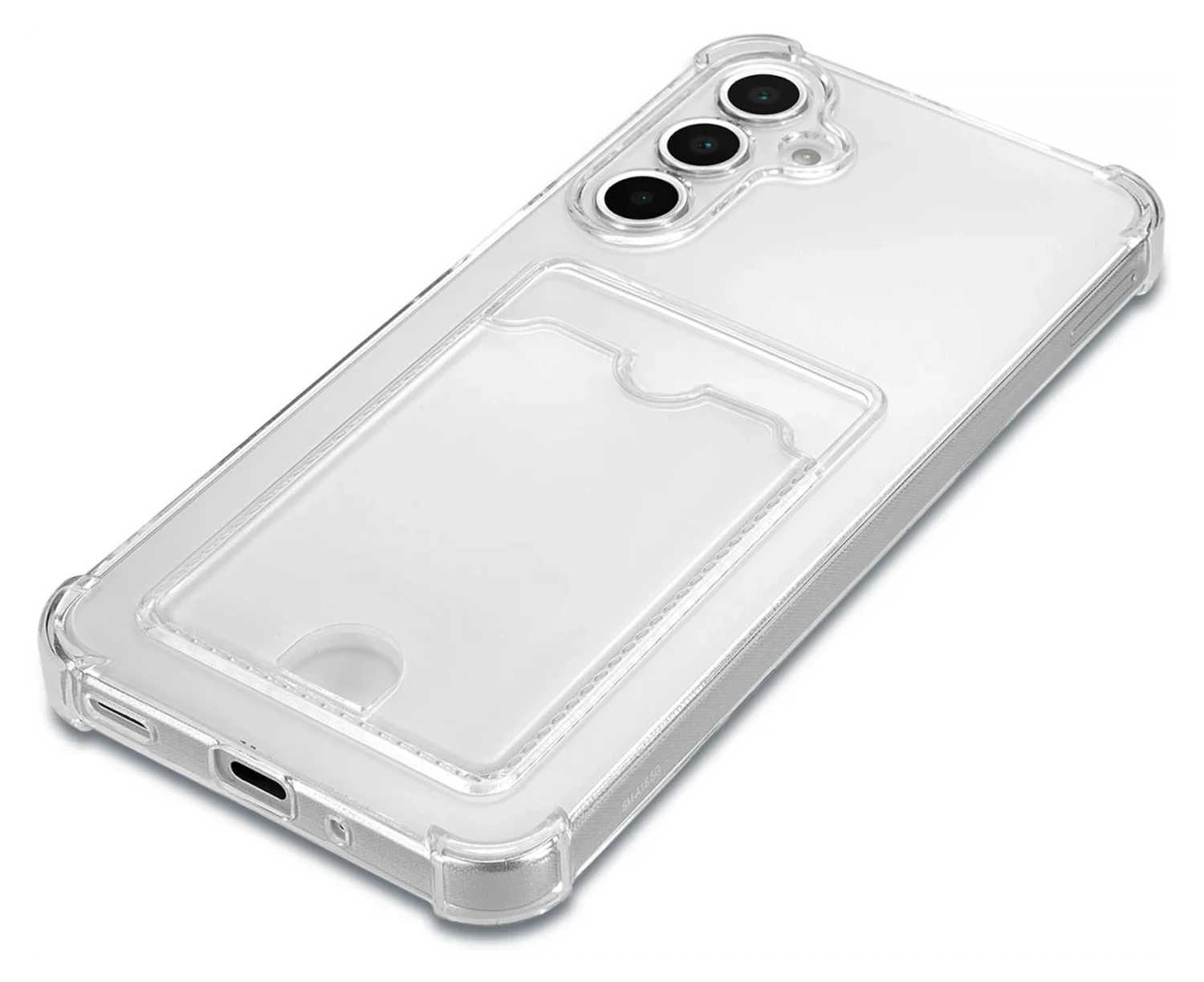 Samsung Galaxy A17 Hoesje Dun TPU met Pasjeshouder Back Cover Transparant afbeelding 10