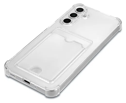 Samsung Galaxy A17 Hoesje Dun TPU met Pasjeshouder Back Cover Transparant afbeelding 10