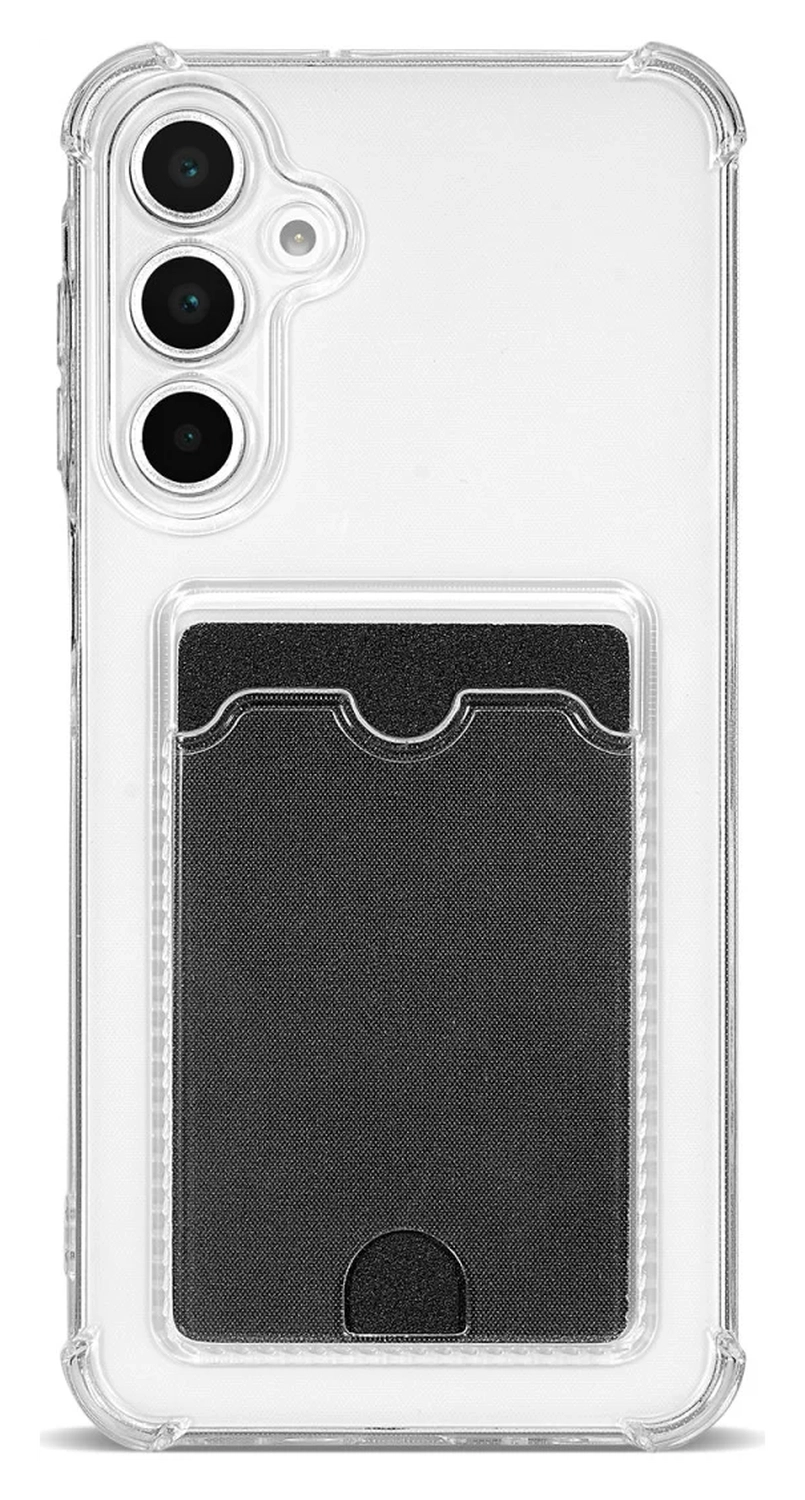 Samsung Galaxy A17 Hoesje Dun TPU met Pasjeshouder Back Cover Transparant afbeelding 6