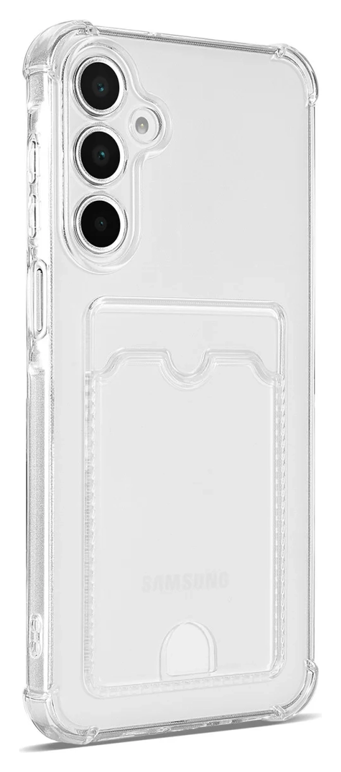 Samsung Galaxy A17 Hoesje Dun TPU met Pasjeshouder Back Cover Transparant afbeelding 7