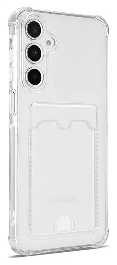 Samsung Galaxy A17 Hoesje Dun TPU met Pasjeshouder Back Cover Transparant afbeelding 7