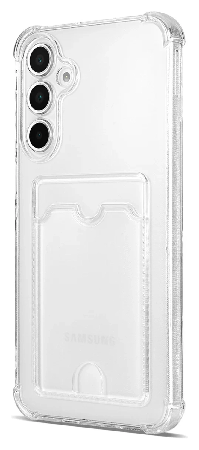 Samsung Galaxy A17 Hoesje Dun TPU met Pasjeshouder Back Cover Transparant afbeelding 8