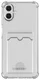 Samsung Galaxy A07 Hoesje Dun TPU met Pasjeshouder Back Cover Transparant afbeelding 3