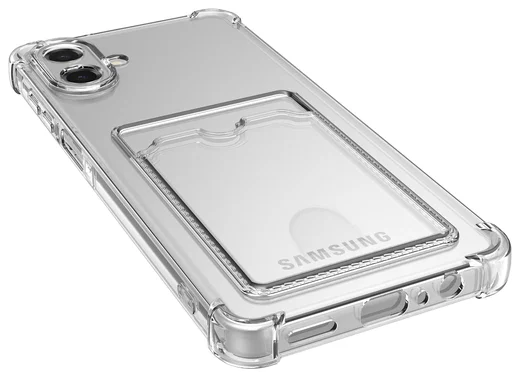 Samsung Galaxy A07 Hoesje Dun TPU met Pasjeshouder Back Cover Transparant afbeelding 5