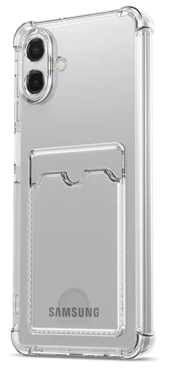 Samsung Galaxy A07 Hoesje Dun TPU met Pasjeshouder Back Cover Transparant afbeelding 6
