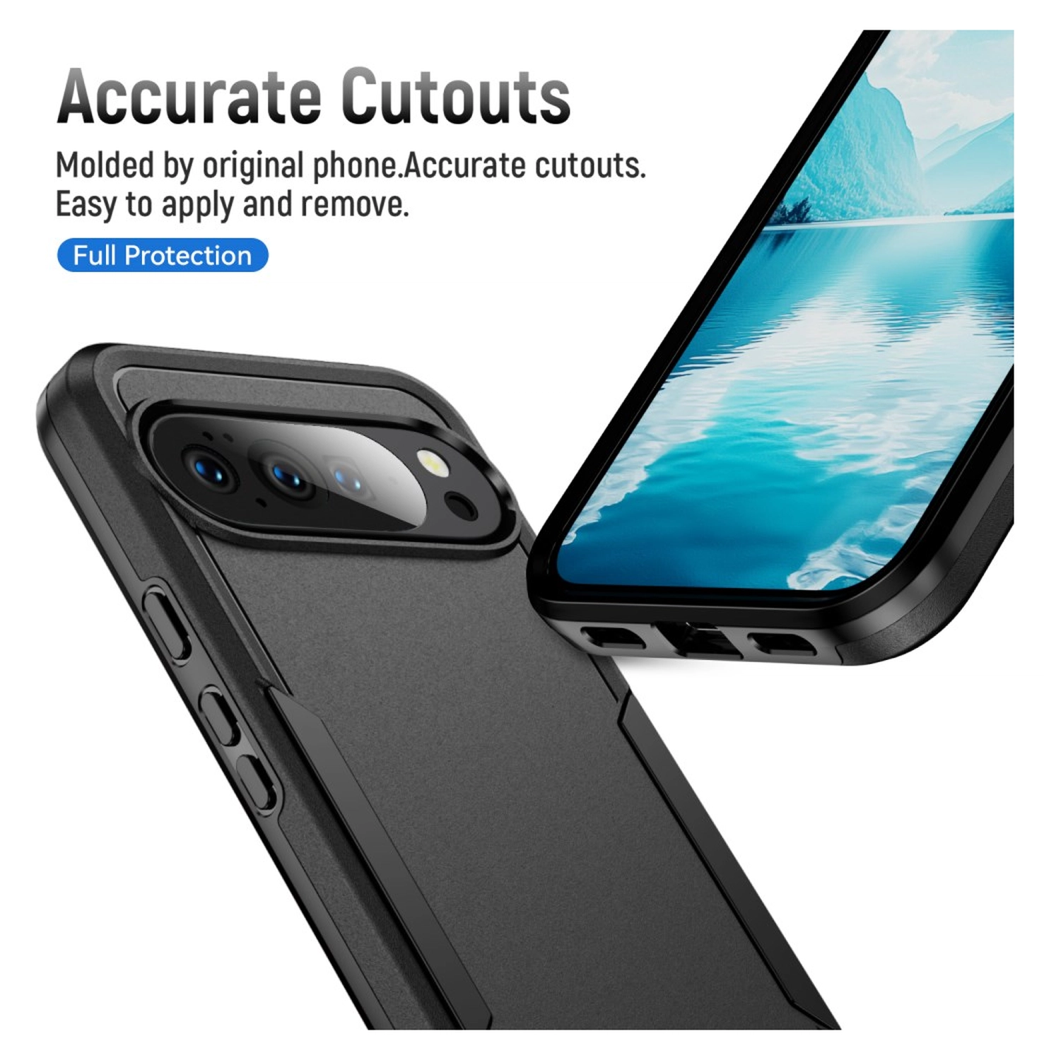 Google Pixel 10 / 10 Pro Hoesje Schokbestendige Hardcase Back Cover Zwart afbeelding 8