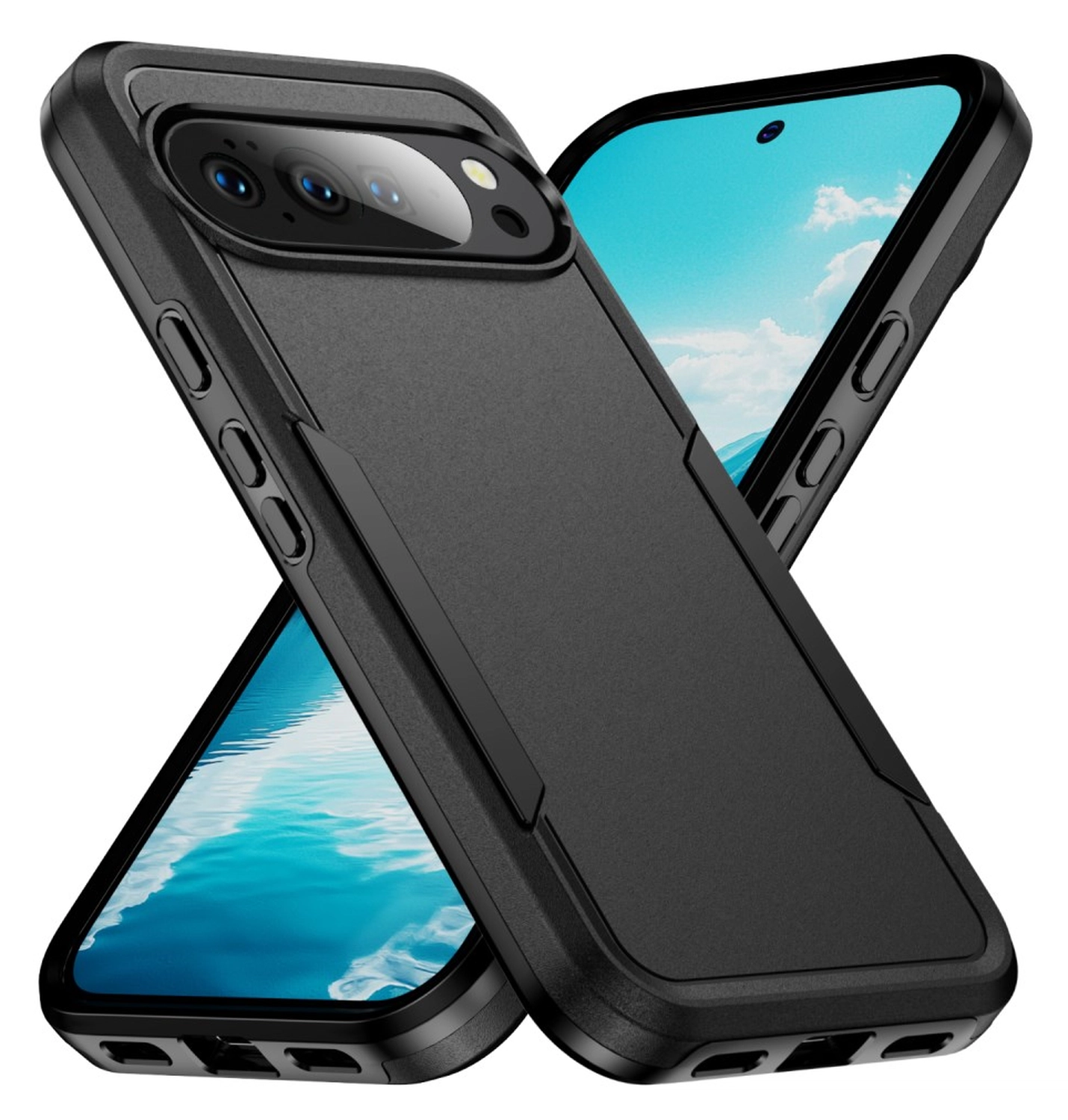 Google Pixel 10 Pro XL Hoesje Schokbestendige Hardcase Back Cover Zwart afbeelding 1