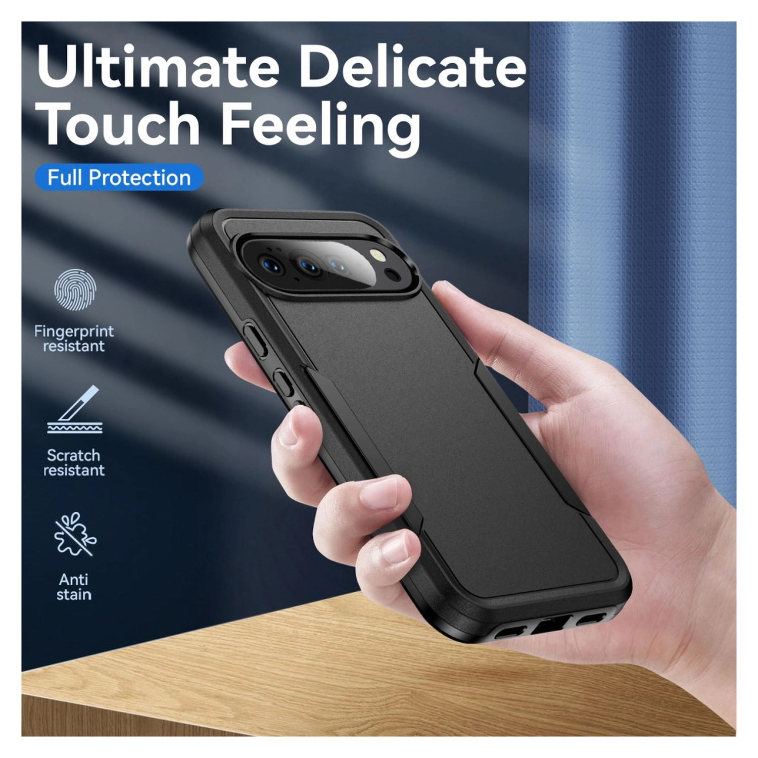 Google Pixel 10 Pro XL Hoesje Schokbestendige Hardcase Back Cover Zwart afbeelding 4
