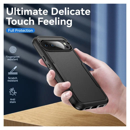 Google Pixel 10 Pro XL Hoesje Schokbestendige Hardcase Back Cover Zwart afbeelding 4