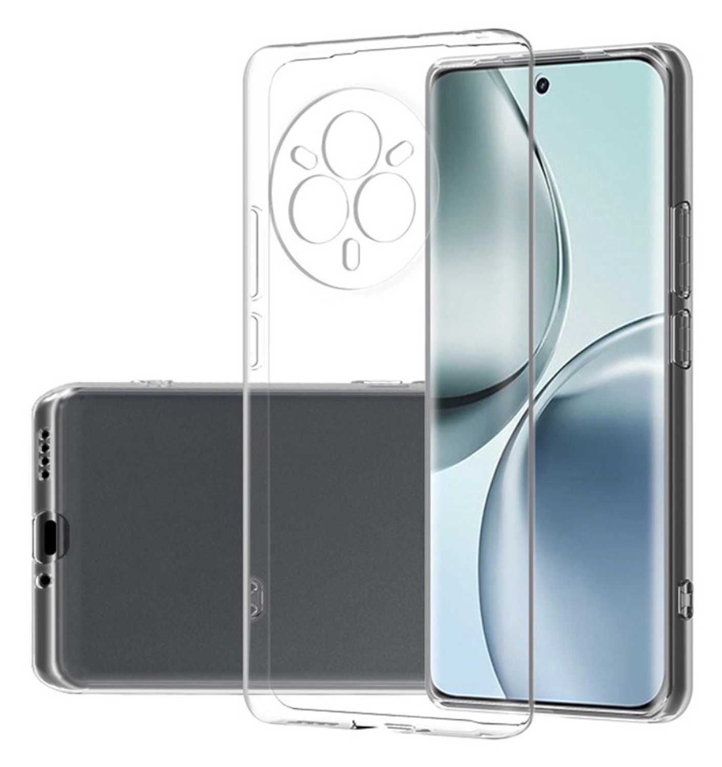 Realme 14 Pro Hoesje Dun TPU Back Cover Transparant afbeelding 1